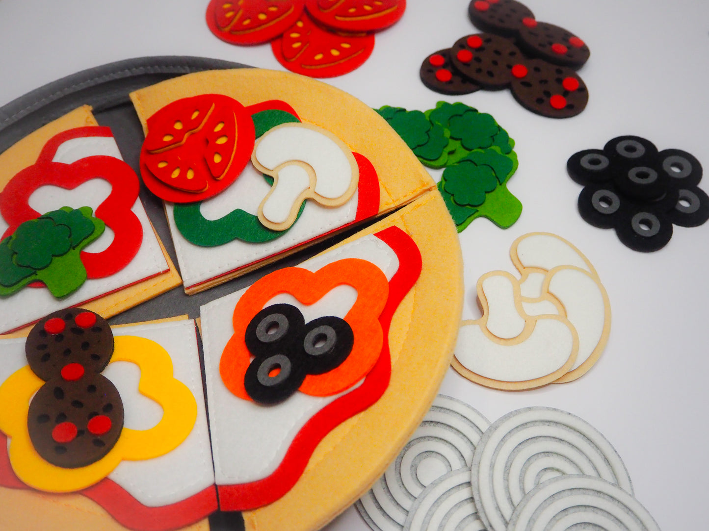 Felt pizza set
